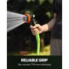 image:imageRAINPOINT Garden Hose Nozzle Heavy Duty  100 Metal Thumb Control Spray Nozzles for Garden Hose High Pressure 10 Patterns Water Hose Nozzle for Car Wash Watering Lawn and Pets GreenOrange