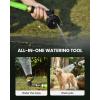 image:imageRAINPOINT Garden Hose Nozzle Heavy Duty  100 Metal Thumb Control Spray Nozzles for Garden Hose High Pressure 10 Patterns Water Hose Nozzle for Car Wash Watering Lawn and Pets GreenBlack