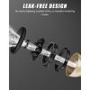image:imageRAINPOINT Garden Hose Nozzle Heavy Duty Metal Hose Sprayer Nozzle 9 Adjustable Spray Patterns High Pressure Hose Sprayer for Watering Plants Lawns Car and Pet Washing BlackBlack