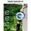 image:imageRAINPOINT WiFi Water Timer Sprinkler Timer for Garden Hose Smart Automatic Irrigation System with Brass Inlet for Yard Lawn APP Remote Control via BluetoothWithout HubBluetooth Connection