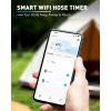 image:imageRAINPOINT WiFi Water Timer Sprinkler Timer for Garden Hose Smart Automatic Irrigation System with Brass Inlet for Yard Lawn APP Remote Control via BluetoothWithout HubWiFi Connection