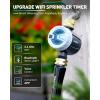 image:imageRAINPOINT WiFi Water Timer Sprinkler Timer for Garden Hose Smart Automatic Irrigation System with Brass Inlet for Yard Lawn APP Remote Control via BluetoothWithout HubWiFi Connection