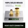 image:imageRainPoint Quick Connect Hose Fittings 34 GHT  Solid Brass Garden Hose Connectors NoLeak Design amp Universal Fit for Instant Connection 2 Sets6