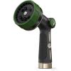 image:imageRAINPOINT Garden Hose Nozzle Heavy Duty  100 Metal Thumb Control Spray Nozzles for Garden Hose High Pressure 10 Patterns Water Hose Nozzle for Car Wash Watering Lawn and Pets GreenBottle Green