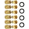 image:imageRainPoint Quick Connect Hose Fittings 34 GHT  Solid Brass Garden Hose Connectors NoLeak Design amp Universal Fit for Instant Connection 2 Sets6