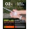 image:imageRAINPOINT Hose Sprayer Nozzle Heavy Duty  8 Spray Patterns Garden Hose Nozzle with Adjustable Flow Control for Watering Plants Washing CarsWashing Pets Thumb Control GreenOrange