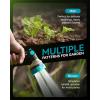 image:imageRAINPOINT Hose Sprayer Nozzle Heavy Duty  8 Spray Patterns Garden Hose Nozzle with Adjustable Flow Control for Watering Plants Washing CarsWashing Pets Thumb Control GreenBlue