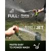 image:imageRAINPOINT Hose Sprayer Nozzle Heavy Duty  8 Spray Patterns Garden Hose Nozzle with Adjustable Flow Control for Watering Plants Washing CarsWashing Pets Thumb Control GreenOrange