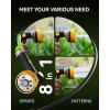 image:imageRAINPOINT Hose Sprayer Nozzle Heavy Duty  8 Spray Patterns Garden Hose Nozzle with Adjustable Flow Control for Watering Plants Washing CarsWashing Pets Thumb Control GreenYellow
