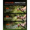 image:imageRAINPOINT Hose Sprayer Nozzle Heavy Duty  8 Spray Patterns Garden Hose Nozzle with Adjustable Flow Control for Watering Plants Washing CarsWashing Pets Thumb Control GreenOrange