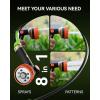 image:imageRAINPOINT Hose Sprayer Nozzle Heavy Duty  8 Spray Patterns Garden Hose Nozzle with Adjustable Flow Control for Watering Plants Washing CarsWashing Pets Thumb Control GreenOrange