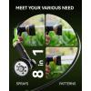 image:imageRAINPOINT Hose Sprayer Nozzle Heavy Duty  8 Spray Patterns Garden Hose Nozzle with Adjustable Flow Control for Watering Plants Washing CarsWashing Pets Thumb Control GreenBlack