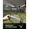 image:imageRAINPOINT Hose Sprayer Nozzle Heavy Duty  8 Spray Patterns Garden Hose Nozzle with Adjustable Flow Control for Watering Plants Washing CarsWashing Pets Thumb Control GreenBlack