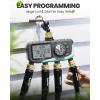 image:imageRAINPOINT Sprinkler Timer 4 Zone Water Timer for Programmable for Soaker Hose with Rain DelayManualAutomatic Watering System Digital Irrigation for Yard LawnBlue