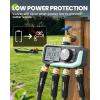 image:imageRAINPOINT Sprinkler Timer 4 Zone Water Timer for Programmable for Soaker Hose with Rain DelayManualAutomatic Watering System Digital Irrigation for Yard LawnBlue