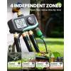 image:imageRAINPOINT Sprinkler Timer 4 Zone Water Timer for Programmable for Soaker Hose with Rain DelayManualAutomatic Watering System Digital Irrigation for Yard LawnBlue