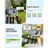 image:imageRAINPOINT Sprinkler Timer 4 Zone Water Timer for Programmable for Soaker Hose with Rain DelayManualAutomatic Watering System Digital Irrigation for Yard LawnBlue
