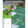 image:imageRAINPOINT WiFi Sprinkler Timer 4 Zone Outdoor Smart Water Timer for Garden Hose with Brass InletampOutlet Custom Programs via APPVoice Control for Automatic Watering System Without HubGreen