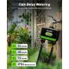 image:imageRainPoint WiFi Water Timer for Garden Hose with Brass Inlet amp Outlet 2Zone Smart Hose Timer WiFi Irrigation Controller via APPVoice Control Automatic Sprinkler Watering System for Lawns and YardGreen