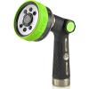 image:imageRAINPOINT Hose Sprayer Nozzle Heavy Duty  8 Spray Patterns Garden Hose Nozzle with Adjustable Flow Control for Watering Plants Washing CarsWashing Pets Thumb Control GreenGreen