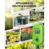 image:imageRAINPOINT Smart Soil Moisture Meter for Plants Soil Hygrometer Sensor Realtime Monitor Humidity Tester for Gardening Farming Indoor and Outdoor Plants Care HWG023HWG040 WiFi Hub Needed Green