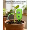 image:imageRAINPOINT Smart Soil Moisture Meter for Plants Soil Hygrometer Sensor Realtime Monitor Humidity Tester for Gardening Farming Indoor and Outdoor Plants Care HWG023HWG040 WiFi Hub Needed Green