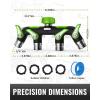 image:imageRAINPOINT 4 Way Garden Hose Splitter 100 Metal Heavy Duty Water Hose Splitter with Individual ShutOff Valves 34 GHT High Flow Outdoor Faucet Splitter 181 Extra Long Handle GreenGreen
