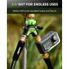 image:imageRAINPOINT Garden Hose Splitter 2 Way All Metal Heavy Duty Water Hose Y Splitter With 205 Extra Long Side Handle amp Shut Off Valves 34 Inch GHT Thread Connector For Outdoor Spigot Faucet BlueGreen