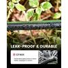 image:imageRAINPOINT Soaker Hose 25FT 80 WaterSaving Flat Drip Hose Leakproof and Flexible with Anodized Aluminum Ends Double Layer Gardening Irrigation Hoses for Gardens Vegetables and Trees GreenGreen