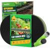 image:imageRAINPOINT Soaker Hose 25FT 80 WaterSaving Flat Drip Hose Leakproof and Flexible with Anodized Aluminum Ends Double Layer Gardening Irrigation Hoses for Gardens Vegetables and Trees GreenGreen