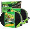 image:imageRAINPOINT Soaker Hose 25FT 80 WaterSaving Flat Drip Hose Leakproof and Flexible with Anodized Aluminum Ends Double Layer Gardening Irrigation Hoses for Gardens Vegetables and Trees GreenGreen
