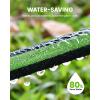 image:imageRAINPOINT Soaker Hose 25FT 80 WaterSaving Flat Drip Hose Leakproof and Flexible with Anodized Aluminum Ends Double Layer Gardening Irrigation Hoses for Gardens Vegetables and Trees GreenGreen