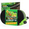 image:imageRAINPOINT Soaker Hose 25FT 80 WaterSaving Flat Drip Hose Leakproof and Flexible with Anodized Aluminum Ends Double Layer Gardening Irrigation Hoses for Gardens Vegetables and Trees GreenGreen