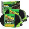 image:imageRAINPOINT Soaker Hose 25FT 80 WaterSaving Flat Drip Hose Leakproof and Flexible with Anodized Aluminum Ends Double Layer Gardening Irrigation Hoses for Gardens Vegetables and Trees GreenGreen