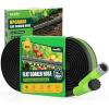 image:imageRAINPOINT Soaker Hose 25FT 80 WaterSaving Flat Drip Hose Leakproof and Flexible with Anodized Aluminum Ends Double Layer Gardening Irrigation Hoses for Gardens Vegetables and Trees GreenGreen