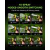 image:imageRAINPOINT FullMetal Garden Hose Nozzle Heavy Duty Water Hose Nozzle Sprayer With 10 Adjustable Patterns amp High FlowThumb Control For Flow Adjustment Ideal For Watering Washing CleaningBlackYellow