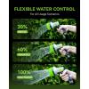 image:imageRAINPOINT FullMetal Garden Hose Nozzle Heavy Duty Water Hose Nozzle Sprayer With 10 Adjustable Patterns amp High FlowThumb Control For Flow Adjustment Ideal For Watering Washing CleaningBlackGreen