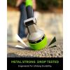 image:imageRAINPOINT FullMetal Garden Hose Nozzle Heavy Duty Water Hose Nozzle Sprayer With 10 Adjustable Patterns amp High FlowThumb Control For Flow Adjustment Ideal For Watering Washing CleaningBlackGreen