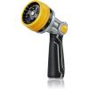 image:imageRAINPOINT FullMetal Garden Hose Nozzle Heavy Duty Water Hose Nozzle Sprayer With 10 Adjustable Patterns amp High FlowThumb Control For Flow Adjustment Ideal For Watering Washing CleaningBlackYellow