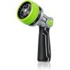 image:imageRAINPOINT FullMetal Garden Hose Nozzle Heavy Duty Water Hose Nozzle Sprayer With 10 Adjustable Patterns amp High FlowThumb Control For Flow Adjustment Ideal For Watering Washing CleaningBlackGreen