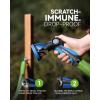 image:imageRAINPOINT Spray Nozzles for Garden Hose  10 Spray Patterns Garden Hose Nozzle with Adjustable Flow Control for Watering Plants Washing CarsWashing Pets Thumb Control GreenBlue