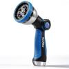 image:imageRAINPOINT Spray Nozzles for Garden Hose  10 Spray Patterns Garden Hose Nozzle with Adjustable Flow Control for Watering Plants Washing CarsWashing Pets Thumb Control GreenBlue