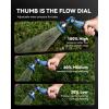 image:imageRAINPOINT Spray Nozzles for Garden Hose  10 Spray Patterns Garden Hose Nozzle with Adjustable Flow Control for Watering Plants Washing CarsWashing Pets Thumb Control GreenBlue