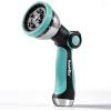 image:imageRAINPOINT Spray Nozzles for Garden Hose  10 Spray Patterns Garden Hose Nozzle with Adjustable Flow Control for Watering Plants Washing CarsWashing Pets Thumb Control GreenCeleste