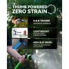 image:imageRAINPOINT Spray Nozzles for Garden Hose  10 Spray Patterns Garden Hose Nozzle with Adjustable Flow Control for Watering Plants Washing CarsWashing Pets Thumb Control GreenBlue