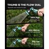 image:imageRAINPOINT Spray Nozzles for Garden Hose  10 Spray Patterns Garden Hose Nozzle with Adjustable Flow Control for Watering Plants Washing CarsWashing Pets Thumb Control GreenCeleste