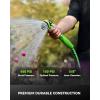 image:imageRAINPOINT Garden Hose 50FT Up to 60 Lighter NonExpanding Water Hose with TPE Inner Tube Lightweight amp Flexible AntiKink Hose 800D Oxford Fabric WeatherResistant 450PSI Burst 34 Fittings50FT