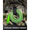 image:imageRAINPOINT Garden Hose 50FT Up to 60 Lighter NonExpanding Water Hose with TPE Inner Tube Lightweight amp Flexible AntiKink Hose 800D Oxford Fabric WeatherResistant 450PSI Burst 34 Fittings50FT