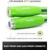 image:imageRAINPOINT Garden Hose 50FT Up to 60 Lighter NonExpanding Water Hose with TPE Inner Tube Lightweight amp Flexible AntiKink Hose 800D Oxford Fabric WeatherResistant 450PSI Burst 34 Fittings100FT