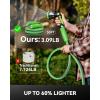 image:imageRAINPOINT Garden Hose 50FT Up to 60 Lighter NonExpanding Water Hose with TPE Inner Tube Lightweight amp Flexible AntiKink Hose 800D Oxford Fabric WeatherResistant 450PSI Burst 34 Fittings50FT